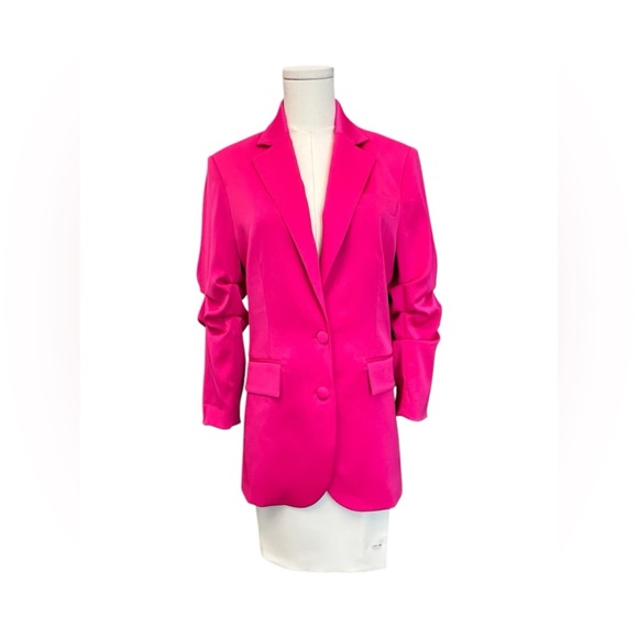 GENERATION LOVE Hot Pink Blazer Oversized Fit Women Size XS S M $300 MSRP NWOT - Picture 3 of 8
